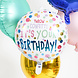 Helium Ballon Birthday Throw Confetti Leeg 45cm Helium Ballon Birthday Throw Confetti Leeg 45cm