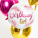 Helium Ballon Birthday Girl Veren Leeg 45cm Helium Ballon Birthday Girl Veren Leeg 45cm