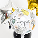 Helium Ballon Congrats Bladeren Leeg 45cm Helium Ballon Congrats Bladeren Leeg 45cm