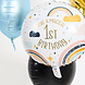 Helium Ballon 1St Birthday Regenboog Leeg 45cm Helium Ballon 1St Birthday Regenboog Leeg 45cm