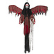 Halloween Vliegend Skelet Rood 198cm Halloween Vliegend Skelet Rood 198cm