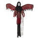 Halloween Vliegend Skelet Rood 198cm Halloween Vliegend Skelet Rood 198cm