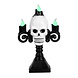 Halloween Led-Kandelaar Schedel 16cm Halloween Led-Kandelaar Schedel 16cm
