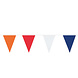 Vlaggenlijn Oranje-Rood-Wit-Blauw 10m Vlaggenlijn Oranje-Rood-Wit-Blauw 10m