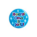 Button Hoera Oma is Jarig 5,5cm Button Hoera Oma is Jarig 5,5cm