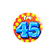 I'm 45 Button 45 Jaar 5,5cm I'm 45 Button 45 Jaar 5,5cm