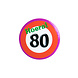 Button 80 Jaar Verkeersbord 5,5cm Button 80 Jaar Verkeersbord 5,5cm