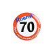 Button 70 Jaar Verkeersbord 5,5cm Button 70 Jaar Verkeersbord 5,5cm