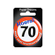 Button 70 Jaar Verkeersbord 5,5cm Button 70 Jaar Verkeersbord 5,5cm
