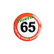Button 65 Jaar Verkeersbord 5,5cm Button 65 Jaar Verkeersbord 5,5cm