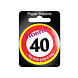Button 40 Jaar Verkeersbord 5,5cm Button 40 Jaar Verkeersbord 5,5cm