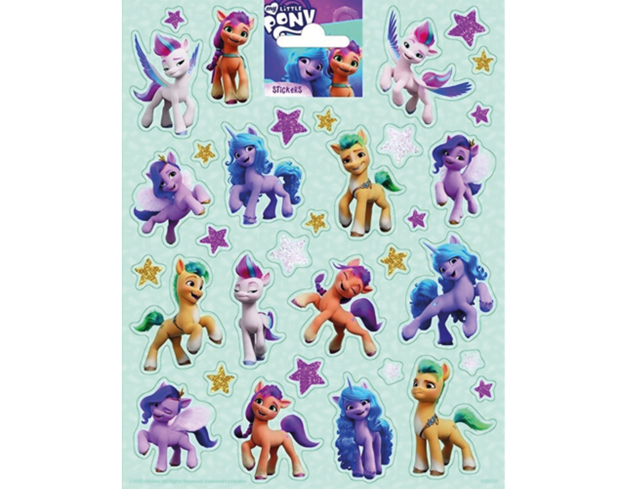 Onvergetelijk Vervolgen gordijn My Little Pony Stickers Groot - Partywinkel