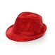 Glitter Hoed Rood Glitter Hoed Rood