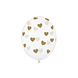 Doorzichtige Ballonnen Gouden Hartjes Doorzichtige Ballonnen Gouden Hartjes