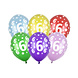 Ballonnen 6 Jaar Gekleurd Metallic 30cm 6st Ballonnen 6 Jaar Gekleurd Metallic 30cm 6st