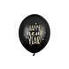 Happy New Year Ballonnen Zwart 30cm 6st Happy New Year Ballonnen Zwart 30cm 6st