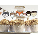 Bosdieren Cupcake Set 6st Bosdieren Cupcake Set 6st