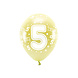 Ballonnen 5 Jaar Goud 33cm 6st Ballonnen 5 Jaar Goud 33cm 6st