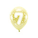 Ballonnen 7 Jaar Goud 33cm 6st Ballonnen 7 Jaar Goud 33cm 6st