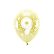 Ballonnen 9 Jaar Goud 33cm 6st Ballonnen 9 Jaar Goud 33cm 6st
