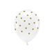 Witte Ballonnen Gouden Sterren 33cm 6st Witte Ballonnen Gouden Sterren 33cm 6st