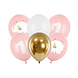 Ballonnen 1 Jaar Mix Roze 30cm 6st Ballonnen 1 Jaar Mix Roze 30cm 6st