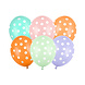 Gekleurde Ballonnen Stippen 30cm 6st Gekleurde Ballonnen Stippen 30cm 6st