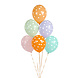 Gekleurde Ballonnen Stippen 30cm 6st Gekleurde Ballonnen Stippen 30cm 6st