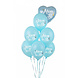 Ballonnen Mom To Be Blauw 30cm 6st Ballonnen Mom To Be Blauw 30cm 6st