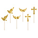 Caketopper Communie 11cm 6st Caketopper Communie 11cm 6st