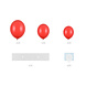 Balloonboog Hart Rood 5 delig Balloonboog Hart Rood 5 delig
