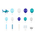 Ballon Slinger Haai 15 delig Ballon Slinger Haai 15 delig