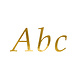 Letter Stickers Goud Letter Stickers Goud