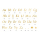 Letter Stickers Goud Letter Stickers Goud