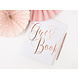 Gastenboek Rose Gouden Letters 24,5cm Gastenboek Rose Gouden Letters 24,5cm