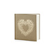 Gastenboek Hart Bruin 20,5cm Gastenboek Hart Bruin 20,5cm