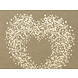 Gastenboek Hart Bruin 20,5cm Gastenboek Hart Bruin 20,5cm