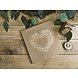 Gastenboek Hart Bruin 20,5cm Gastenboek Hart Bruin 20,5cm