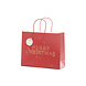 Cadeautasje Merry Christmas Rood 32,5cm Cadeautasje Merry Christmas Rood 32,5cm