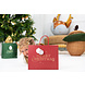 Cadeautasje Merry Christmas Rood 32,5cm Cadeautasje Merry Christmas Rood 32,5cm