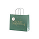 Cadeautasje Merry Christmas Groen 32,5cm Cadeautasje Merry Christmas Groen 32,5cm