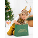 Cadeautasje Merry Christmas Groen 32,5cm Cadeautasje Merry Christmas Groen 32,5cm