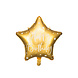 Helium Ballon Ster Happy Birthday Goud Leeg 40cm Helium Ballon Ster Happy Birthday Goud Leeg 40cm