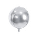 Helium Ballon Rond Zilver Leeg 40cm Helium Ballon Rond Zilver Leeg 40cm