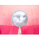 Helium Ballon Rond Zilver Leeg 40cm Helium Ballon Rond Zilver Leeg 40cm