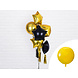 Helium Ballon Rond Goud Leeg 40cm Helium Ballon Rond Goud Leeg 40cm