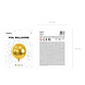 Helium Ballon Rond Goud Leeg 40cm Helium Ballon Rond Goud Leeg 40cm