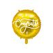 Helium Ballon Congrats Goud Leeg 35cm Helium Ballon Congrats Goud Leeg 35cm