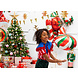 Helium Ballon Candy Groen Rood Leeg 35cm Helium Ballon Candy Groen Rood Leeg 35cm