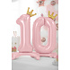 Folie Ballon Cijfer 1 Lichtroze Standaard Leeg 84cm Folie Ballon Cijfer 1 Lichtroze Standaard Leeg 84cm